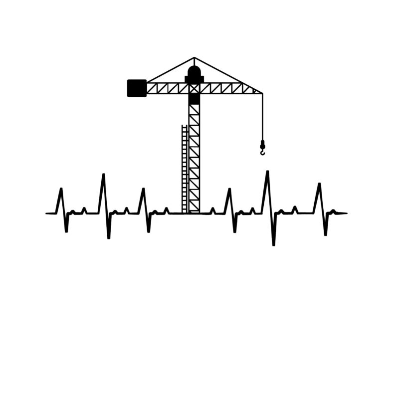 Kran Kräne Kranführer Baustelle Bagger Geschenk