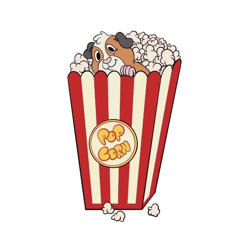 Cochon d'Inde Popcorn Popcorn Bag Guinée Pig