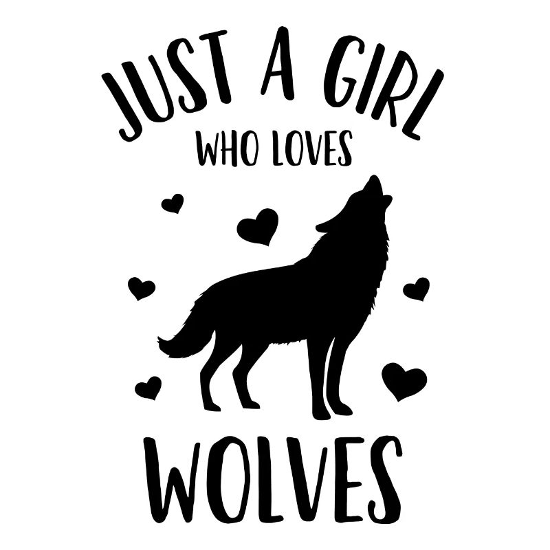 Nur ein Mädchen, das WOLVES liebt