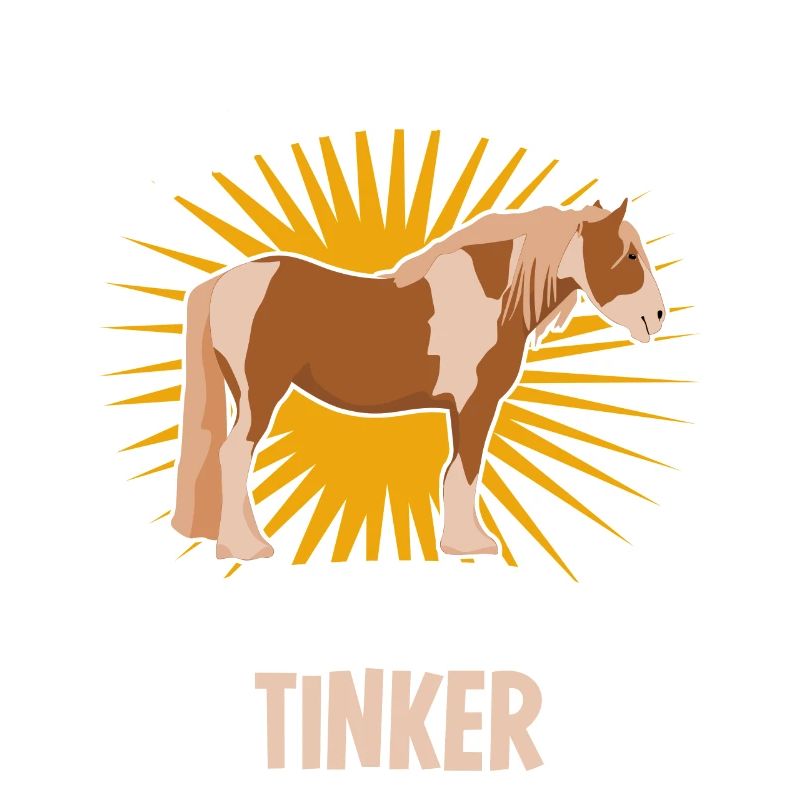 Irish Tinker lustiger Pferde Spruch
