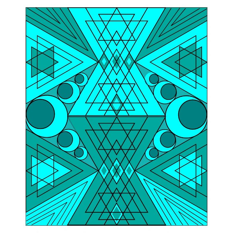Sacred Geometry Turquoise BytheManzanitas