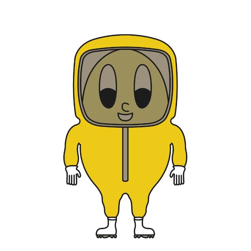 Protective suit strap egg