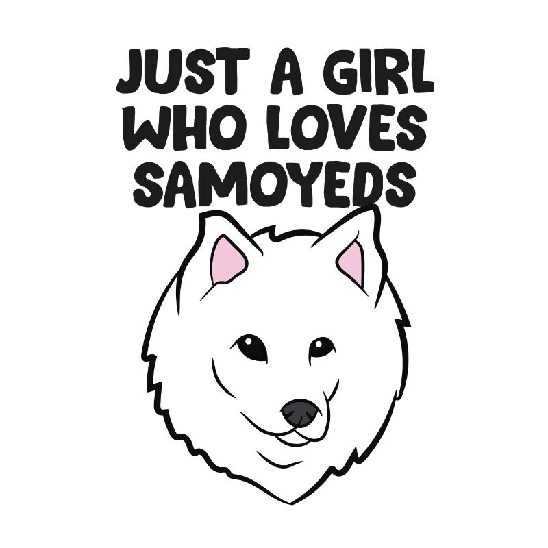 Samojeden-Mädchen Nur ein Mädchen, das