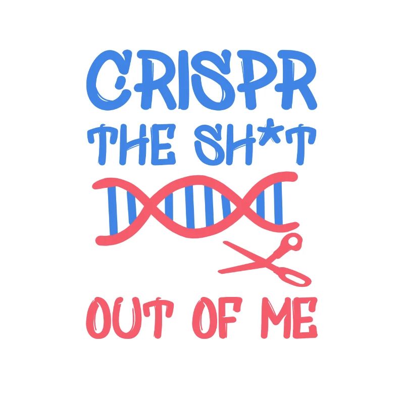 Funny Crispr Science Pun Joke Graffiti Gene Gift