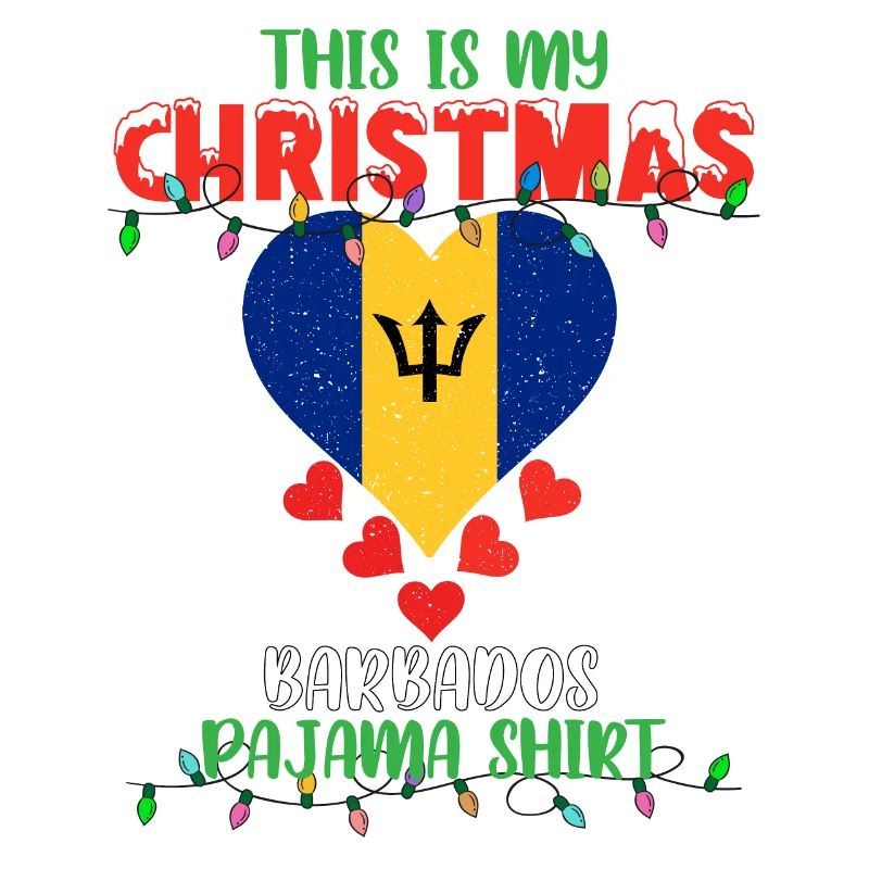 C’est mon pyjama drapeau de Noël de la Barbade