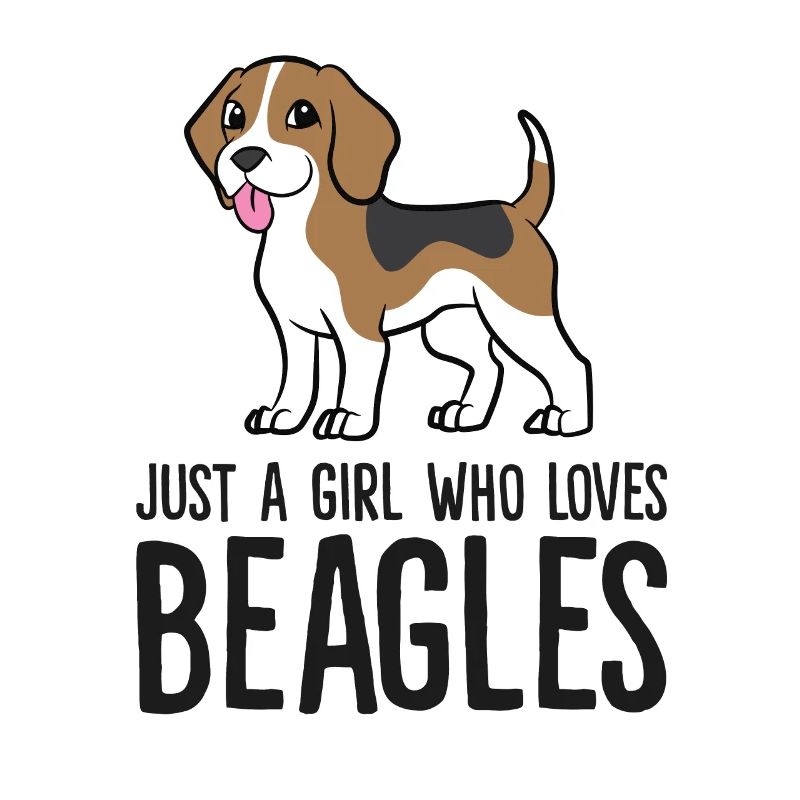 Nur ein Mädchen, das Beagles liebt