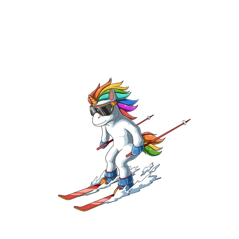 Sankt Moritz Graubünden Schweiz Retro Ski Einhorn