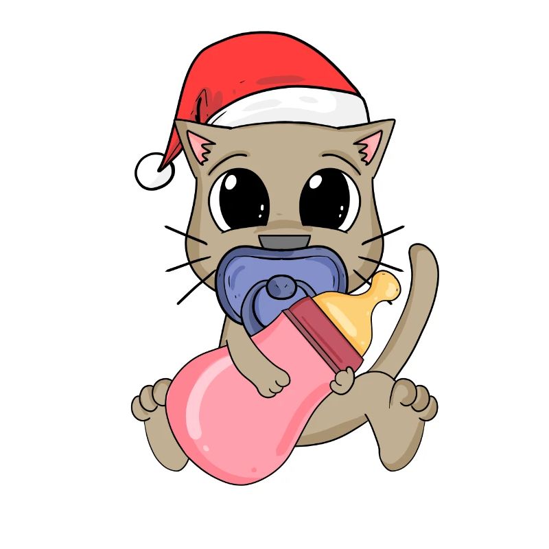 Bébé Chat Noël