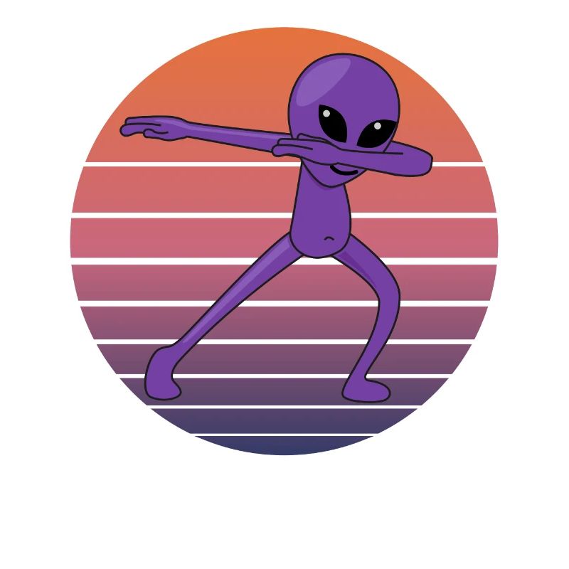 Dabbing Alien Dab Cadeau rétro extraterrestre