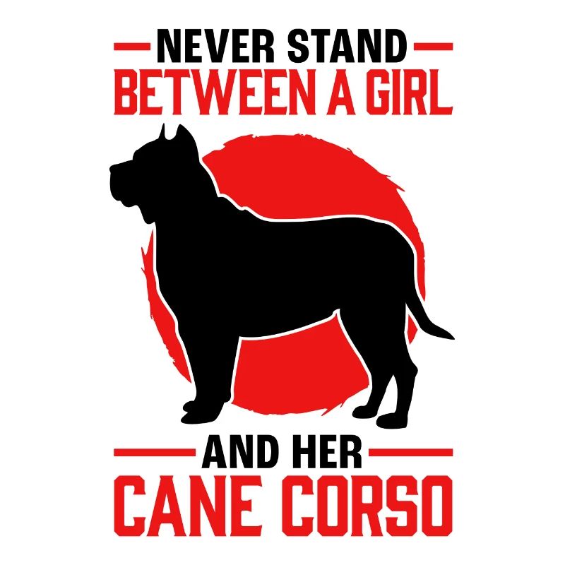 Fille avec Cane Corso Italiano Great Dane
