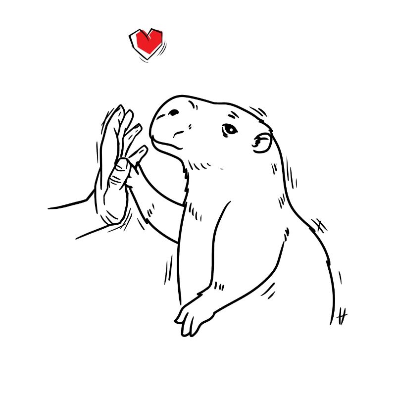 Capybara capybara rongeur