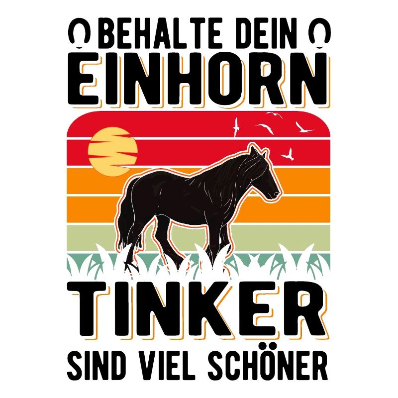 Irish Tinker Pferd Einhorn Tinkerpferd