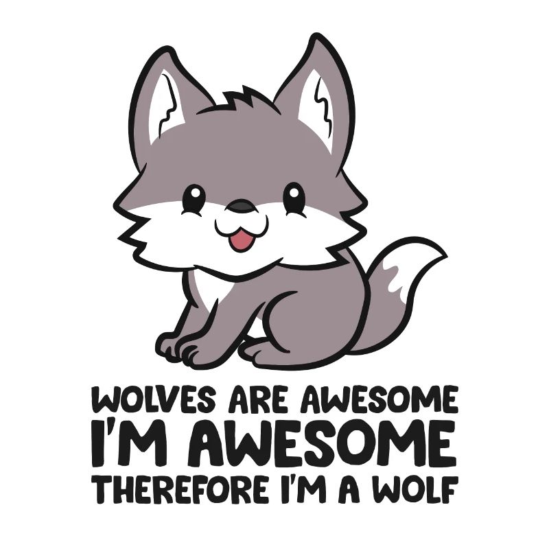 Wolves Are Awesome I'm Awesome Therefore Im A Wolf