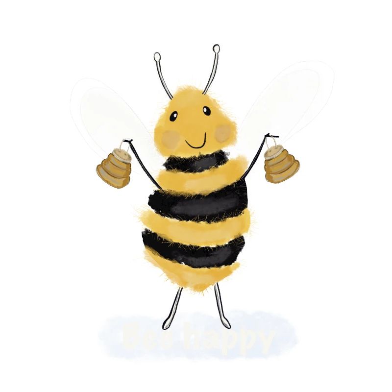 Abeille heureuse