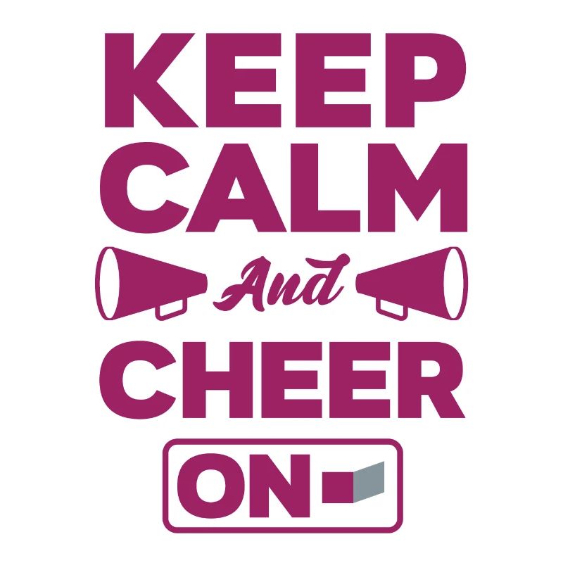 Keep Calm And Cheer On Gymnast Cheerleader Cheerle