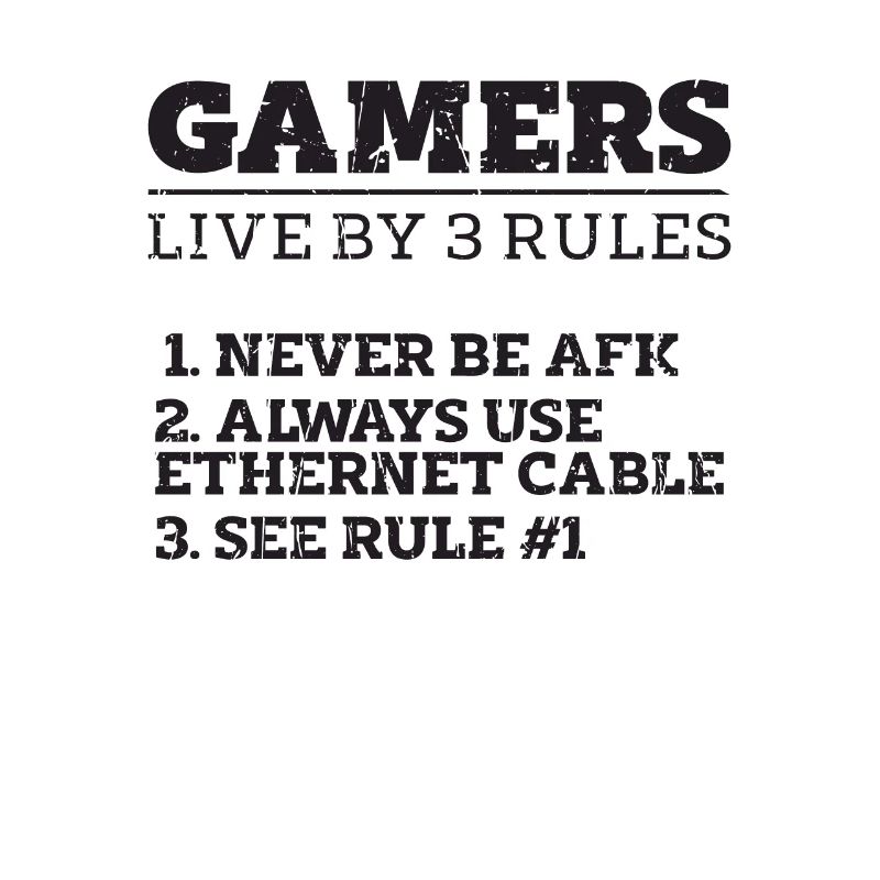 Gamers Live By 3 Rules Never be AFK Always use