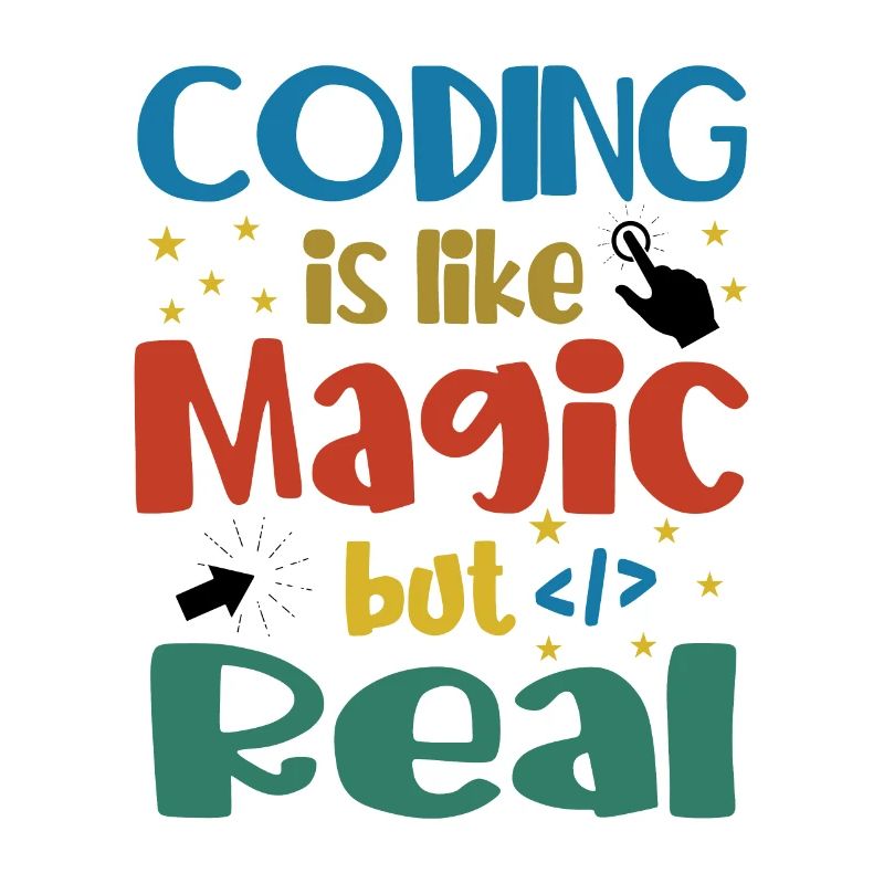 Coding Is Like Magic Coder Programmer Computer Gee