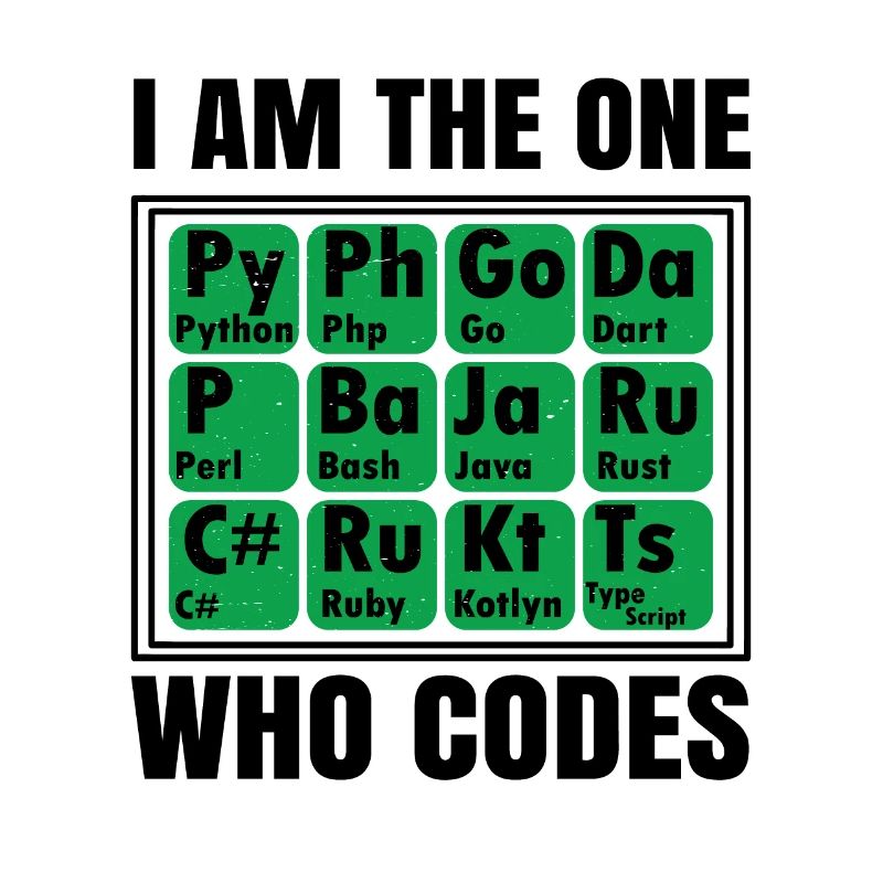 I Am The One Who Codes Programming Programmer Nerd