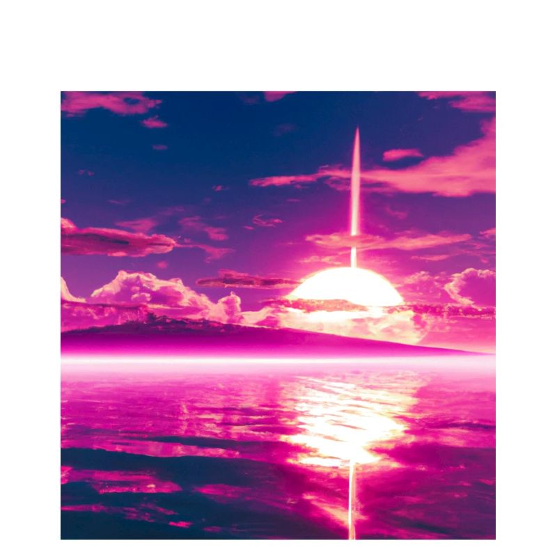 Coucher de soleil violet