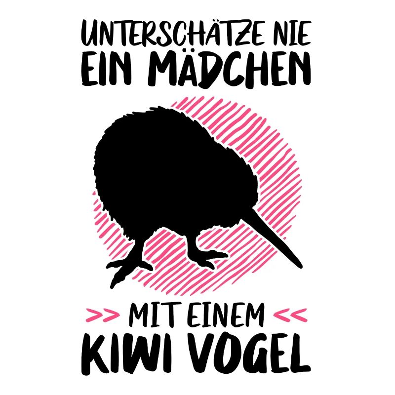 Mädchen mit Kiwi Vogel Schnepfenstrauß