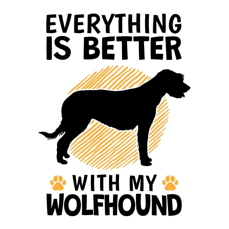 Everything better with Irish Wolfhound Wolfhound