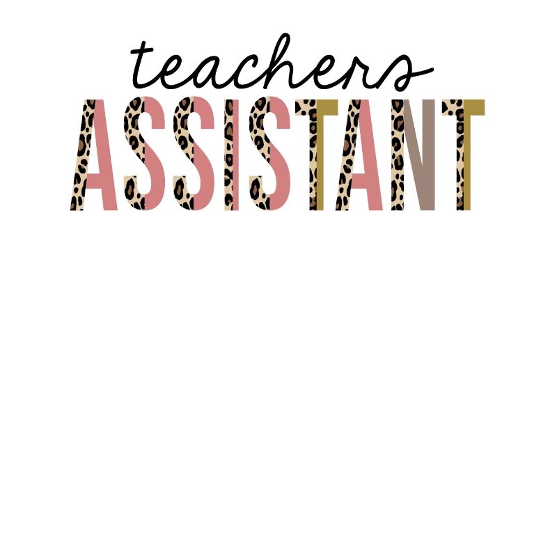 Teachers Assistant Leopard Print Funny