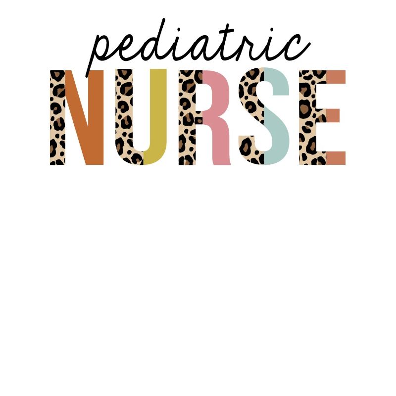 Pediatric Nurse Leopard Print Registered RN