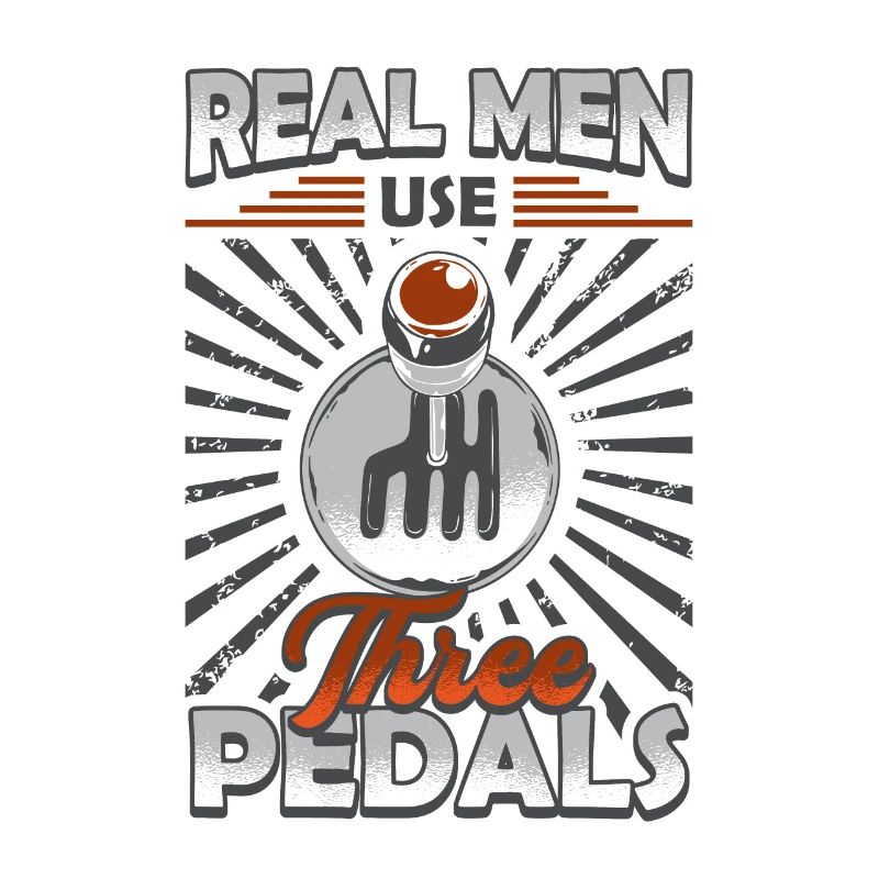 Real men use three pedals, auto shifting.