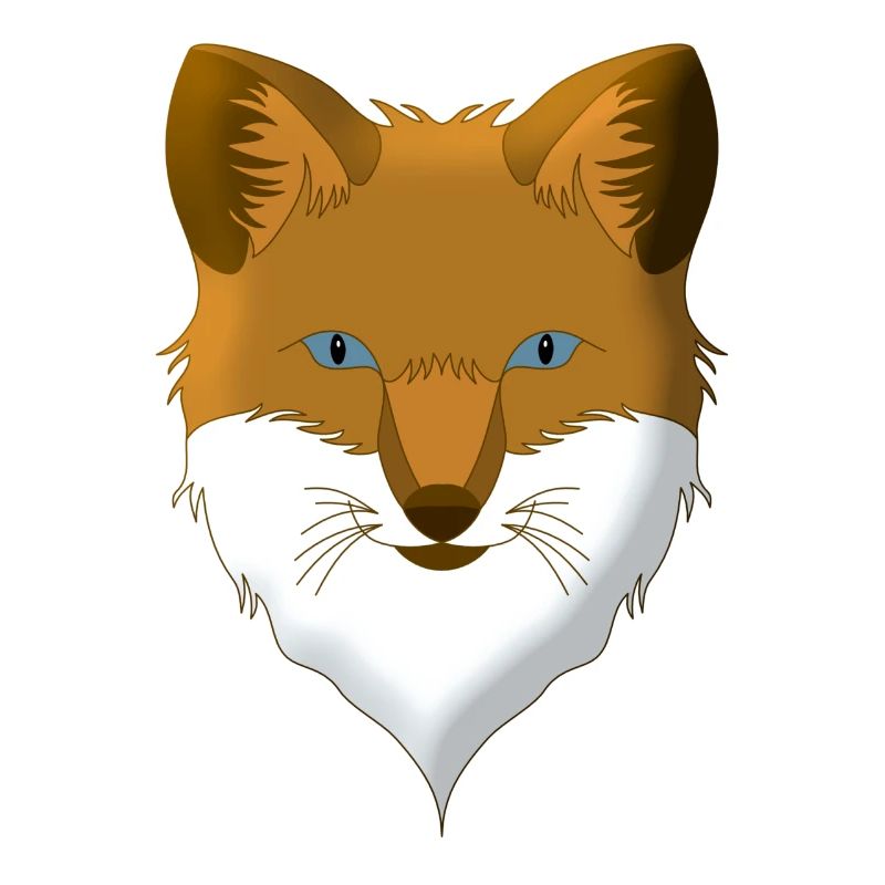 Conception d’animaux forestiers de renards parsemés de têtes d’animaux