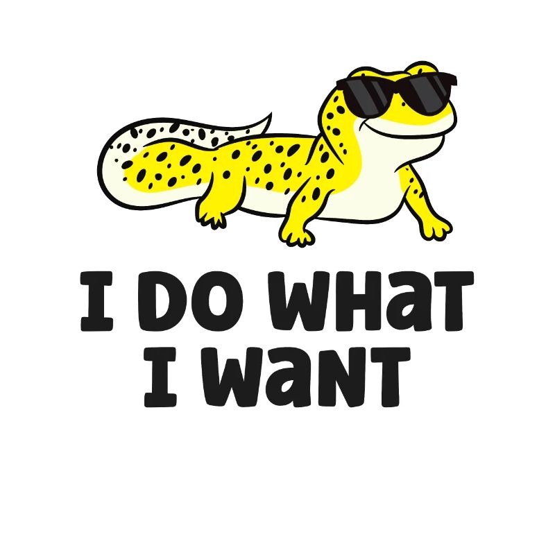 Ich tue, was ich will Reptil Eidechse Leopard