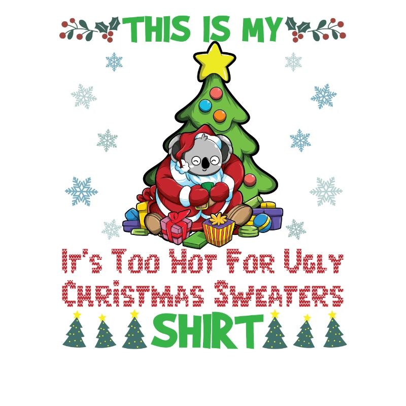 C'est mon pull de Noël il fait trop chaud pour moche