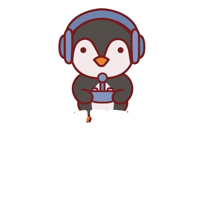 Cool Penguin joue à un jeu