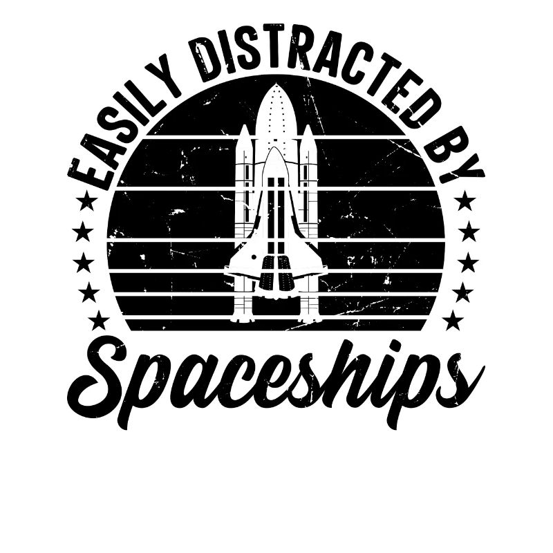 Space Travel Space Ship - Easily Distracted By Spa