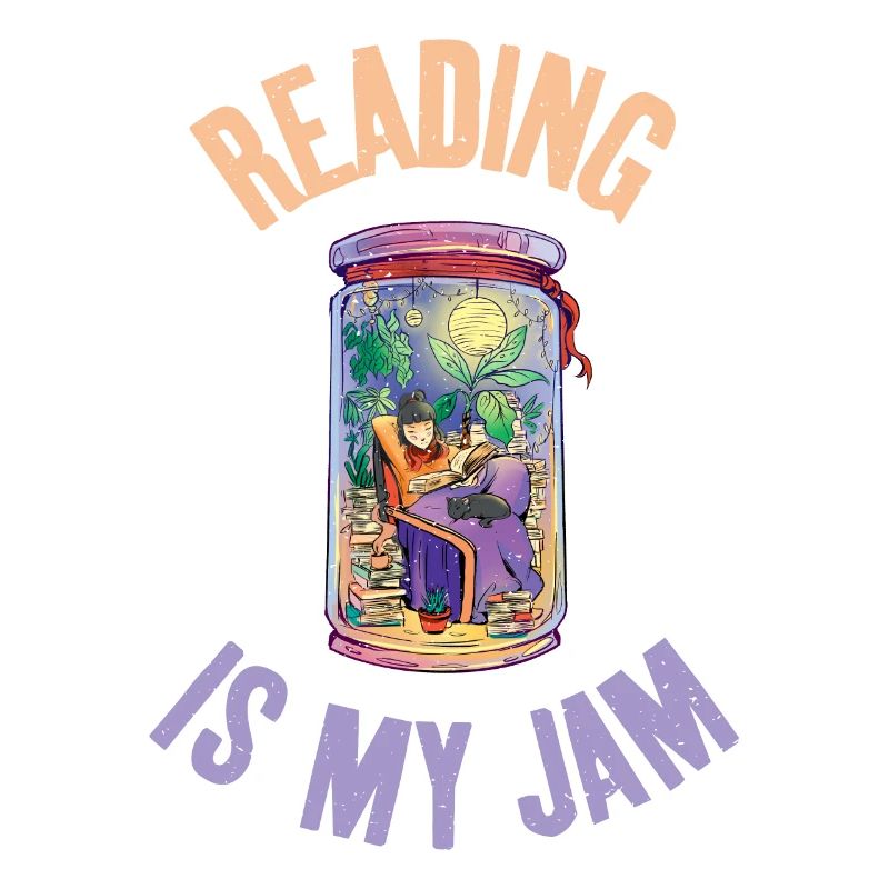 Reading is my jam cool art for