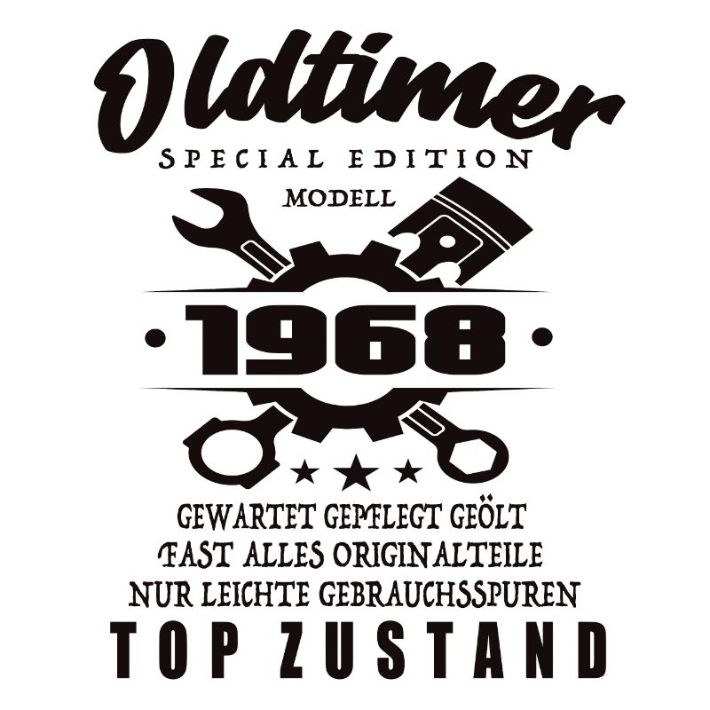 Oldtimer Special Edition Modell 1968 Geburtstag