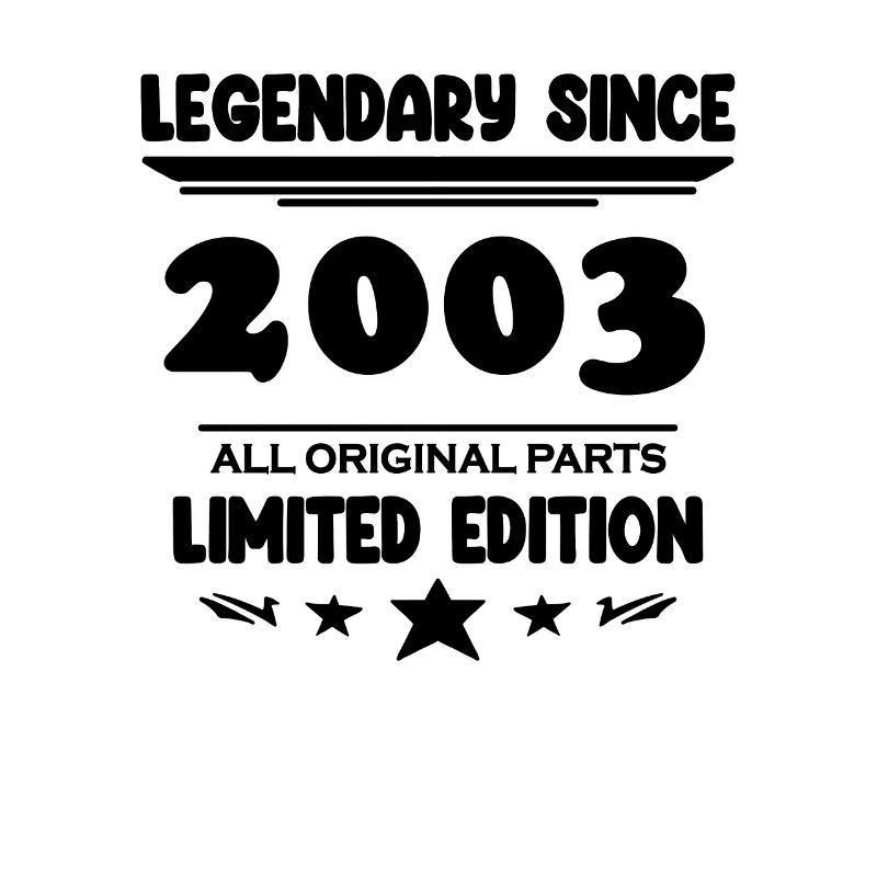 2003 - Né 2003 - Année de construction 2003