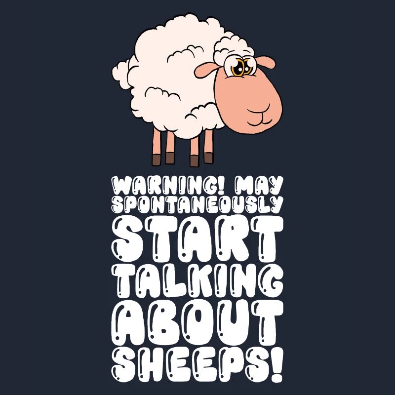 Can spontaneously start talking about sheep
