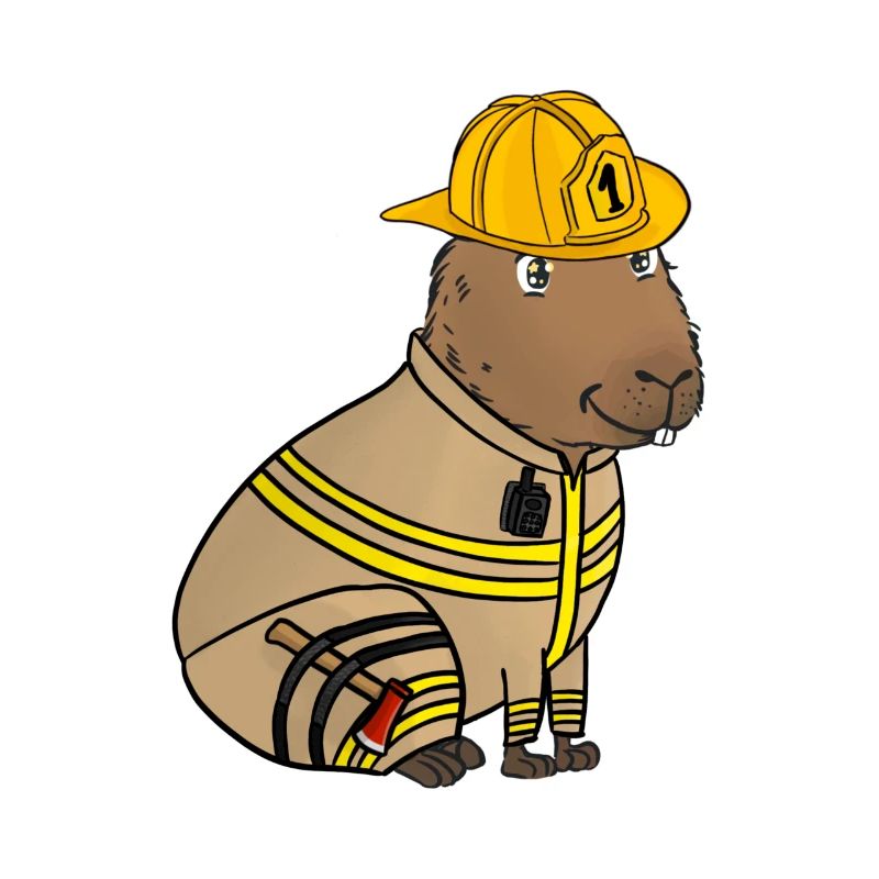 Firefighter Fire Brigade Capybara