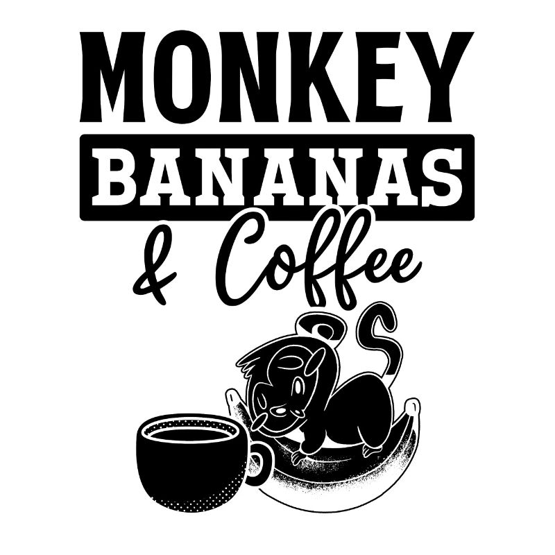 Orangs-outans Monkey Lover - Monkey Bananas & Coffee