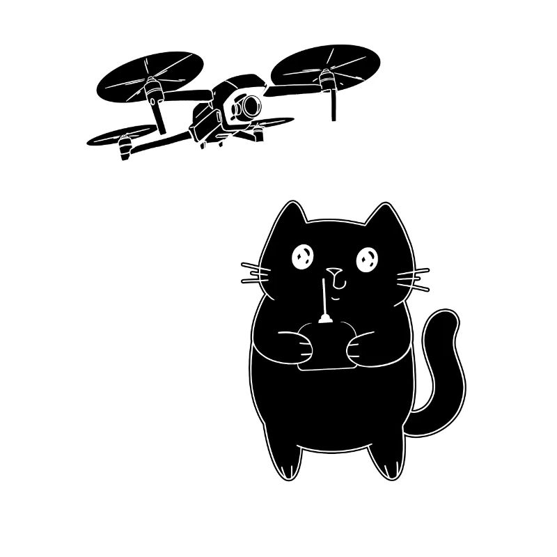 Cat Drone Pilot - Drone Racing Drone Pilot Cat Lov