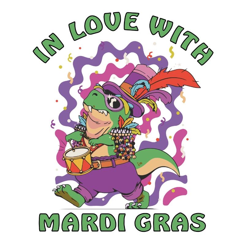 Dinosaur célèbre le défilé du carnaval de Mardi Gra