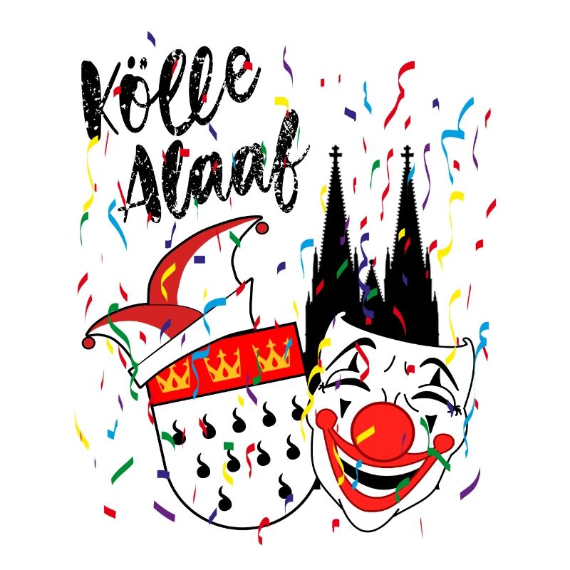 Karneval Kostüm Kölle Alaaf Herz Köln Clown