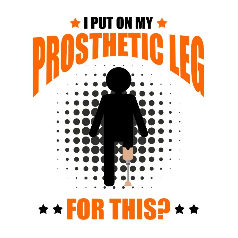Artificial leg design for leg prostheses
