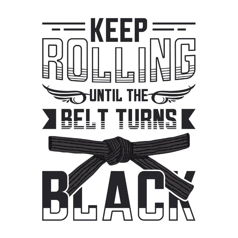 Keep going until the belt turns black