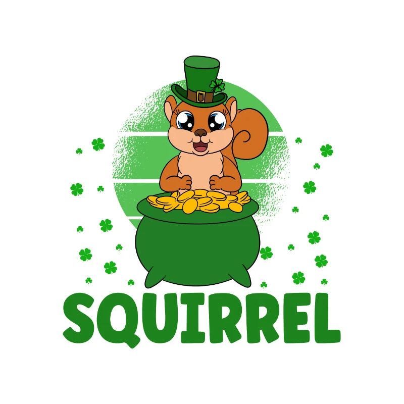 Écureuil Clover Saint-Patrick