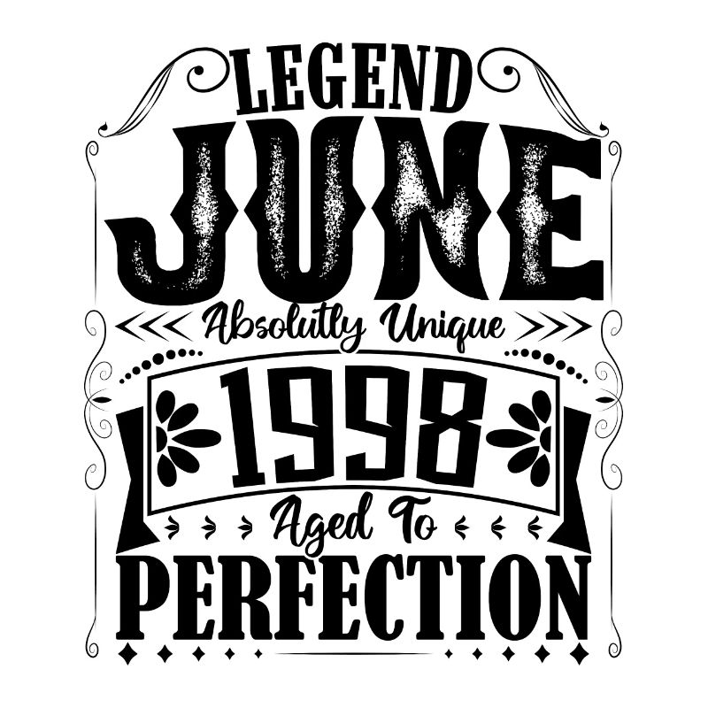 Juni 1998. Geburtstag Juni 1998 Geschenk Juni 1998