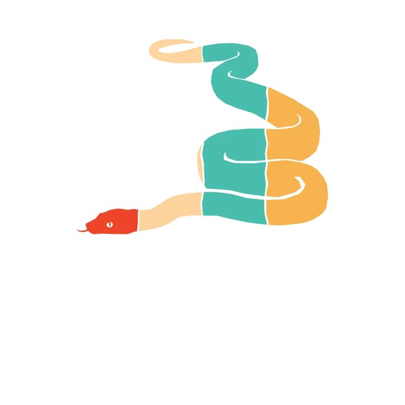 Retro Schuppenkriechtiere Python Schlange Banana