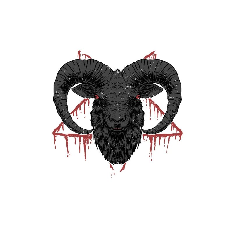 Satan Beelzebub Devil Gothic Pentagram Mystical