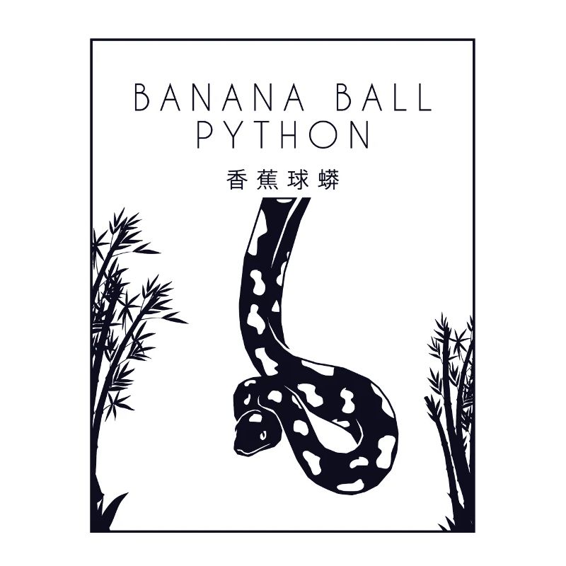 Boule de banane Python Hanzi Chinois Hanzi Snake Banane