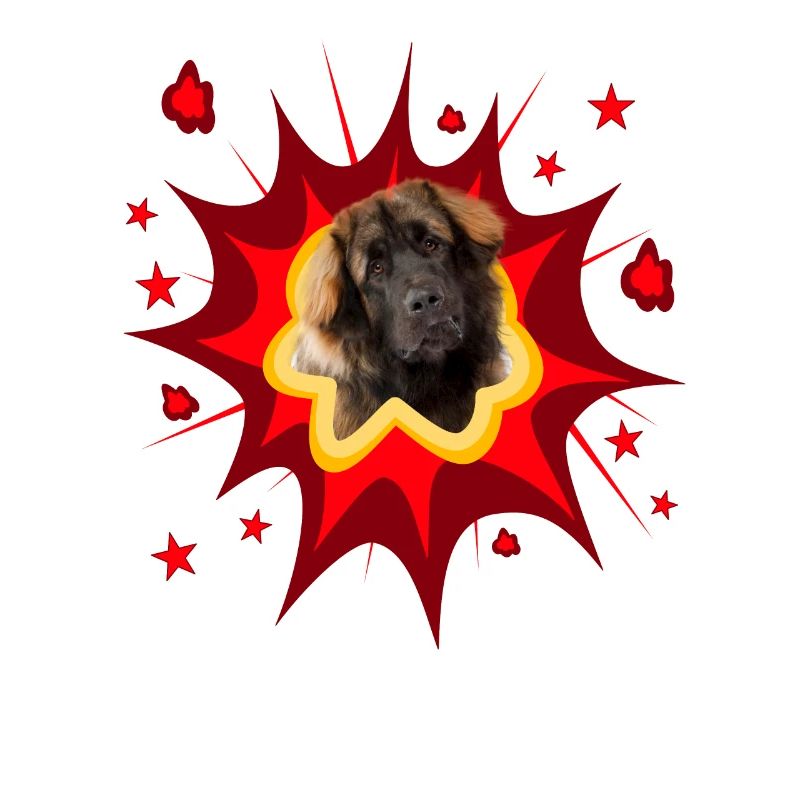Comic Hund Design - Pow - Leonberger